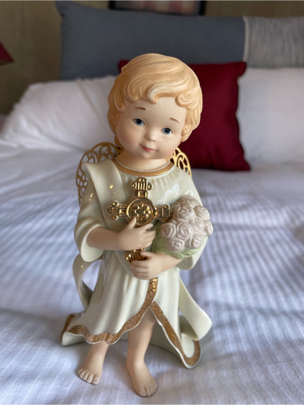 Lenox Little Graces Faith Cherub Collectible Figurine